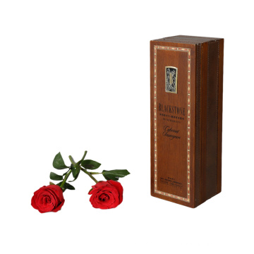 DS Customized Vintage Gift Single Bottle Wooden Wine Box